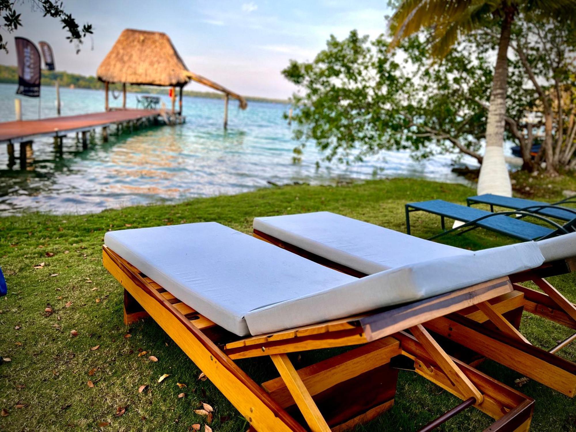 Cabana Con Muelle Privado En La Laguna De Бакалар Екстер'єр фото