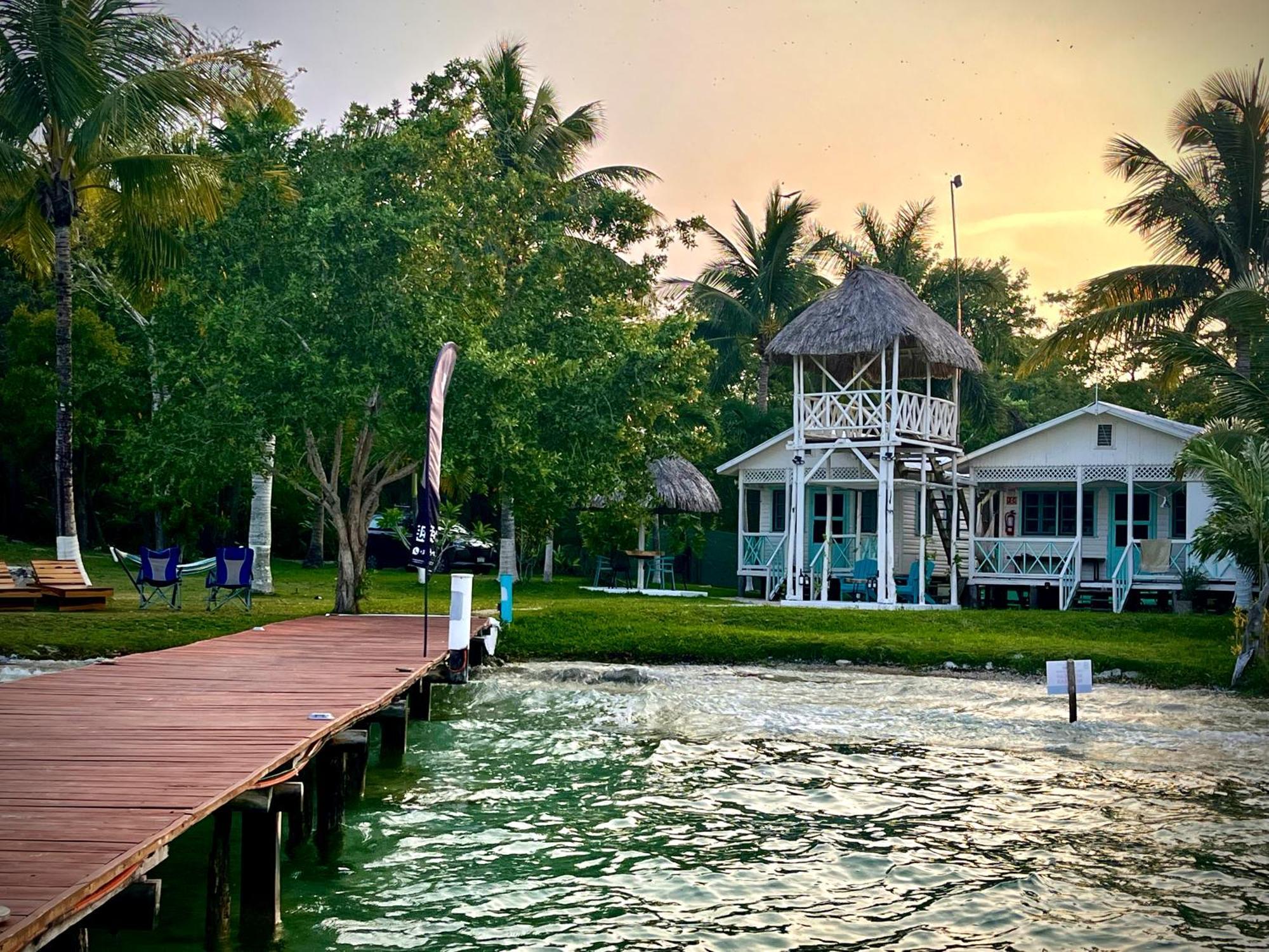 Cabana Con Muelle Privado En La Laguna De Бакалар Екстер'єр фото