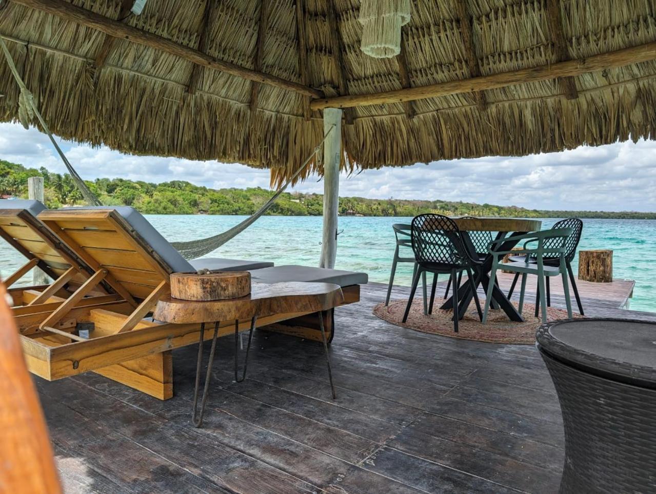 Cabana Con Muelle Privado En La Laguna De Бакалар Екстер'єр фото