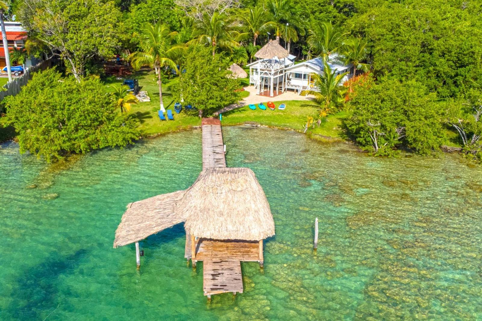 Cabana Con Muelle Privado En La Laguna De Бакалар Екстер'єр фото
