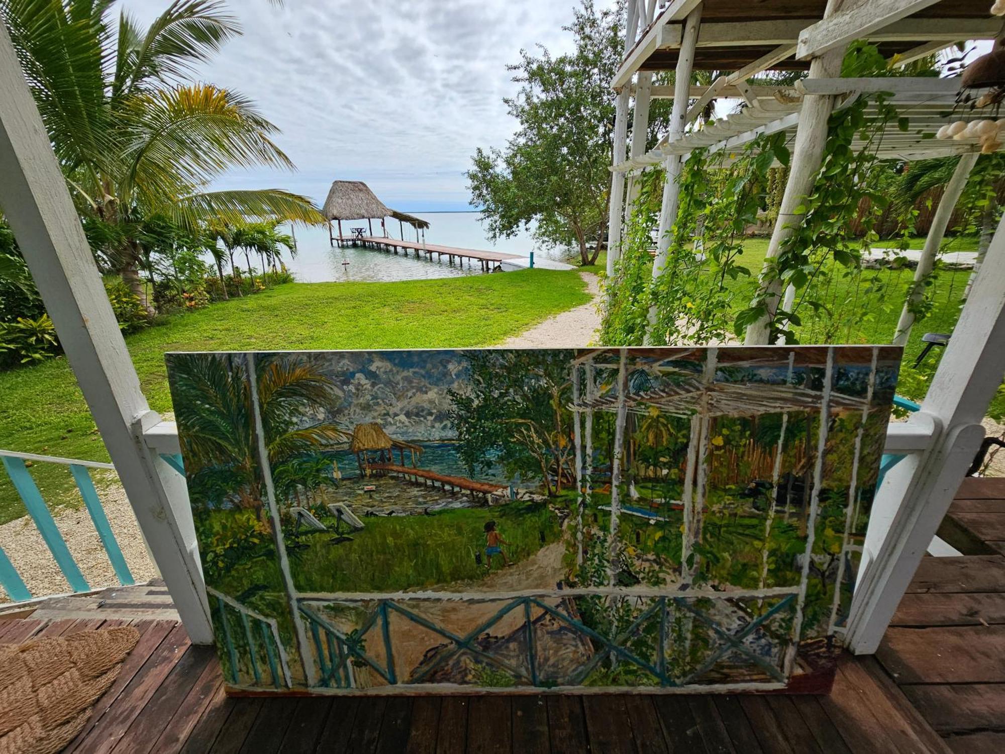 Cabana Con Muelle Privado En La Laguna De Бакалар Екстер'єр фото