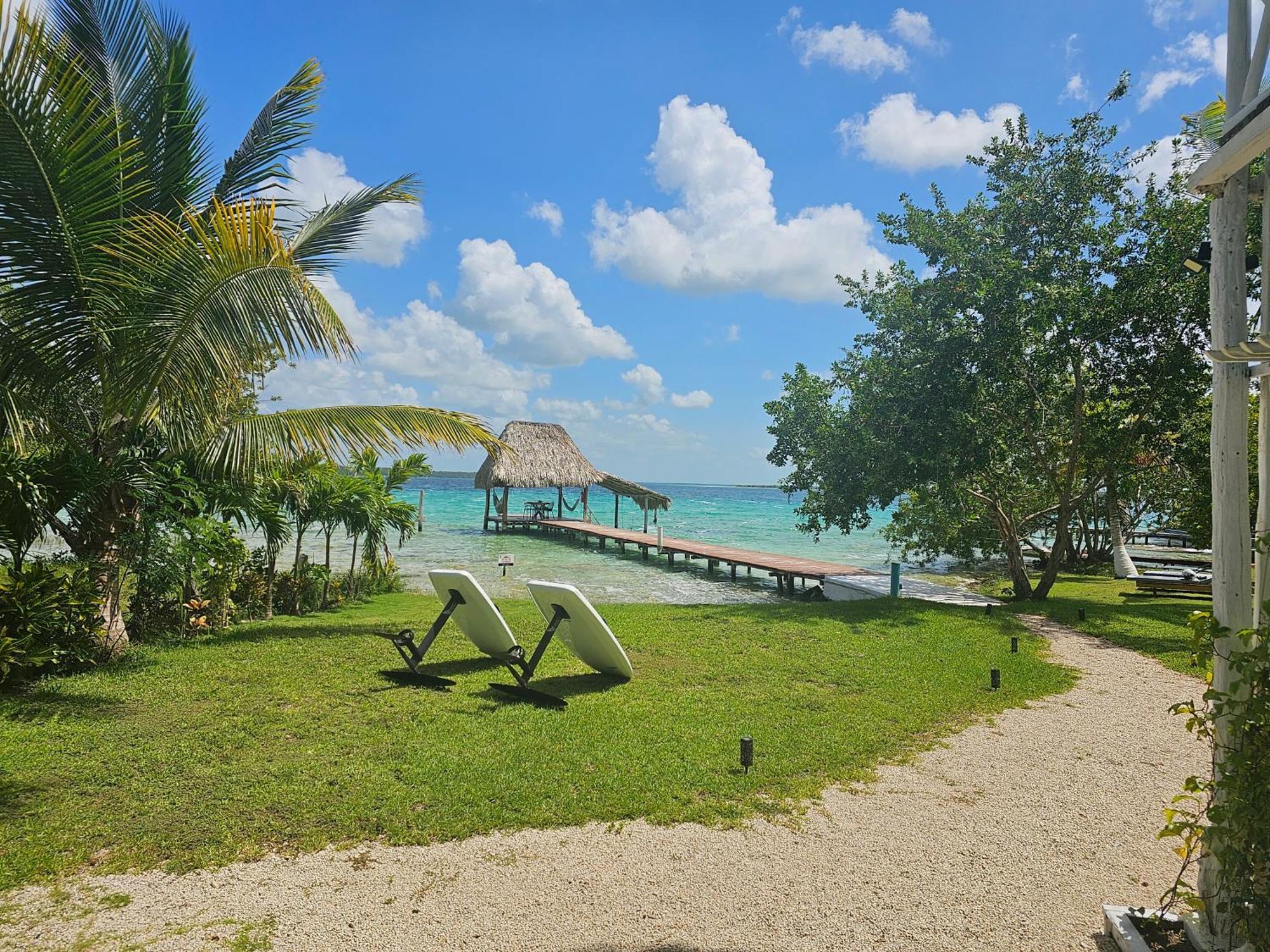 Cabana Con Muelle Privado En La Laguna De Бакалар Екстер'єр фото